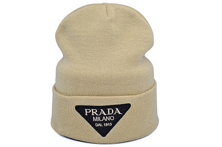 Шапка Hip Hop Shop Prada 55-59 см бежева (H-08118-473), фото 1
