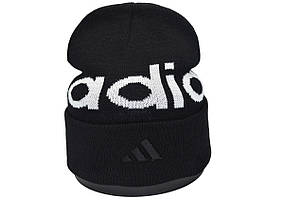 Шапка Flexfit Adidas 53-57 см чорна (F-09118-511), фото 1