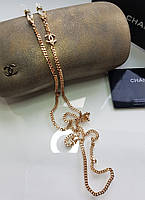 Металлическая оригинальная цепочка для очков и оправ - Chanel - премиум серия
