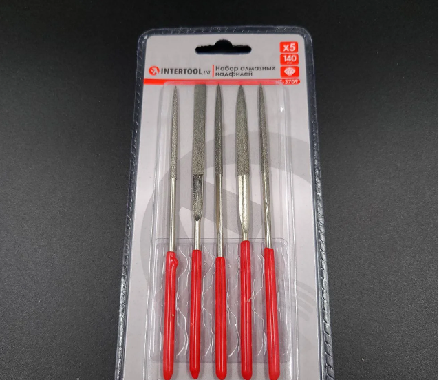 Набір надфілей алмазних 140 мм INTERTOOL HT-3709