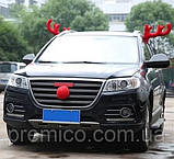 Рога оленя на авто, Рога оленя Рудольфа, Роги оленя на машину, фото 8