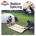 Самонадувний кемпінговий килимок Naturehike Mat with Pillow 25 mm NH15Q002-D Natural yellow, фото 5