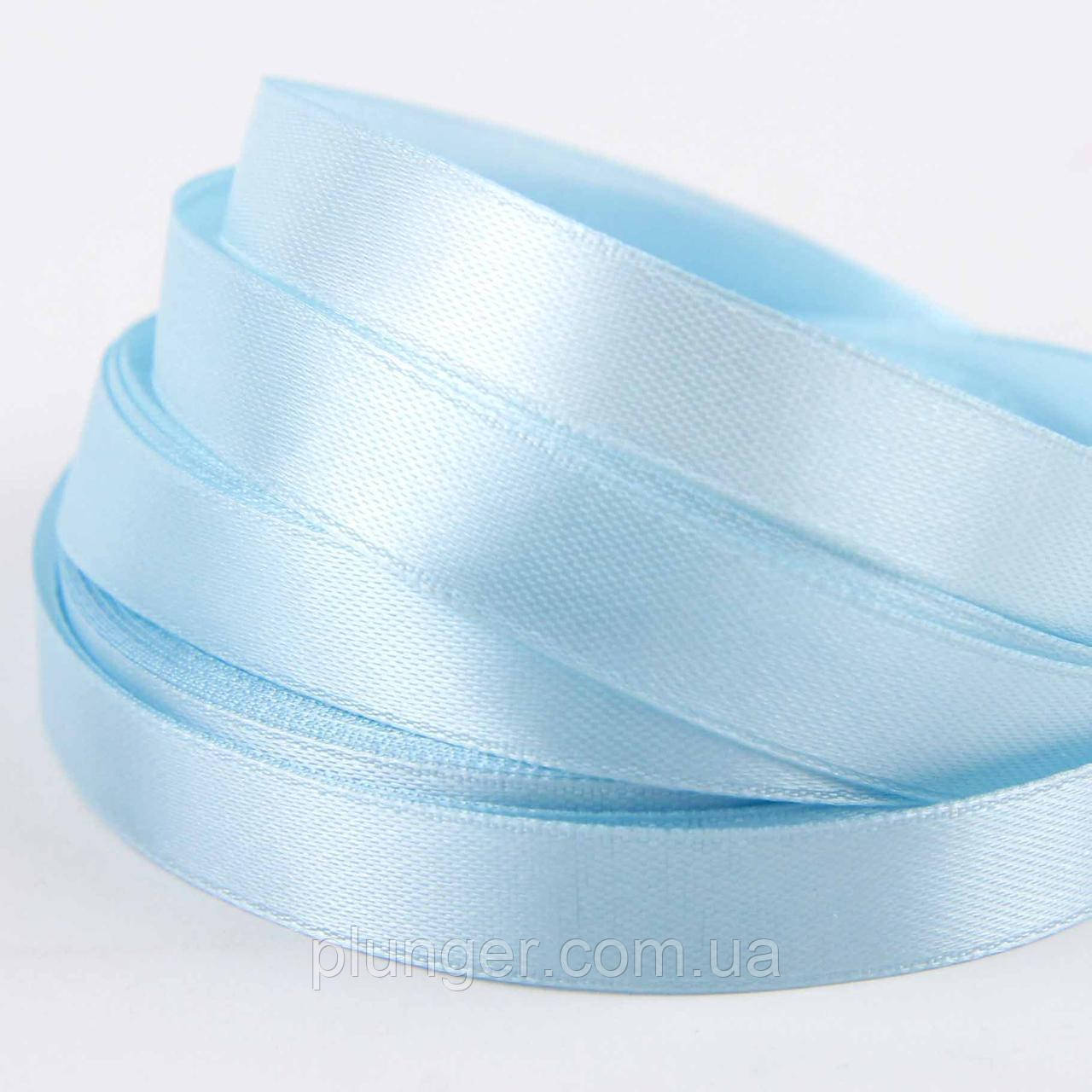 Стрічка атласна для пакування, 1,2 см Блакитна, фото 1