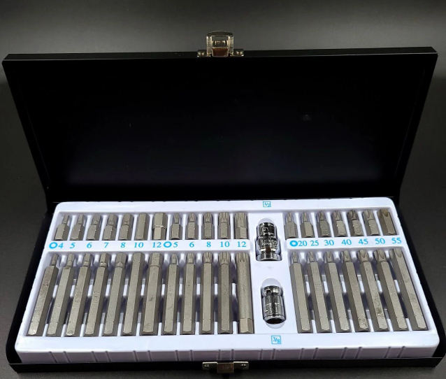 Набір зірочок і шестигранників 40 одиниць INTERTOOL HT-1848