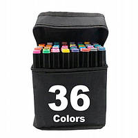 Набор 36 цветов, качественных двусторонних скетч маркеров Touch для рисования и скетчинга на спиртовой основе