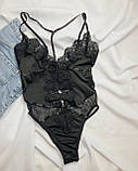Стильне та спокусливе боді в чорному кольорі, фото 3