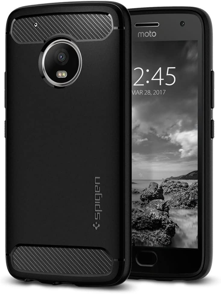 Чохол Spigen для Moto G5 Plus Rugged Armor, Black (M09CS21502)