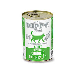 Консерви для котів Kippy Pate Adult Rabbit (Кіппі паштет з кроликом для дорослих котів) 400г.