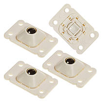 Ролики для меблів Supretto на клейкій основі універсальні (Арт. 7293-0001)