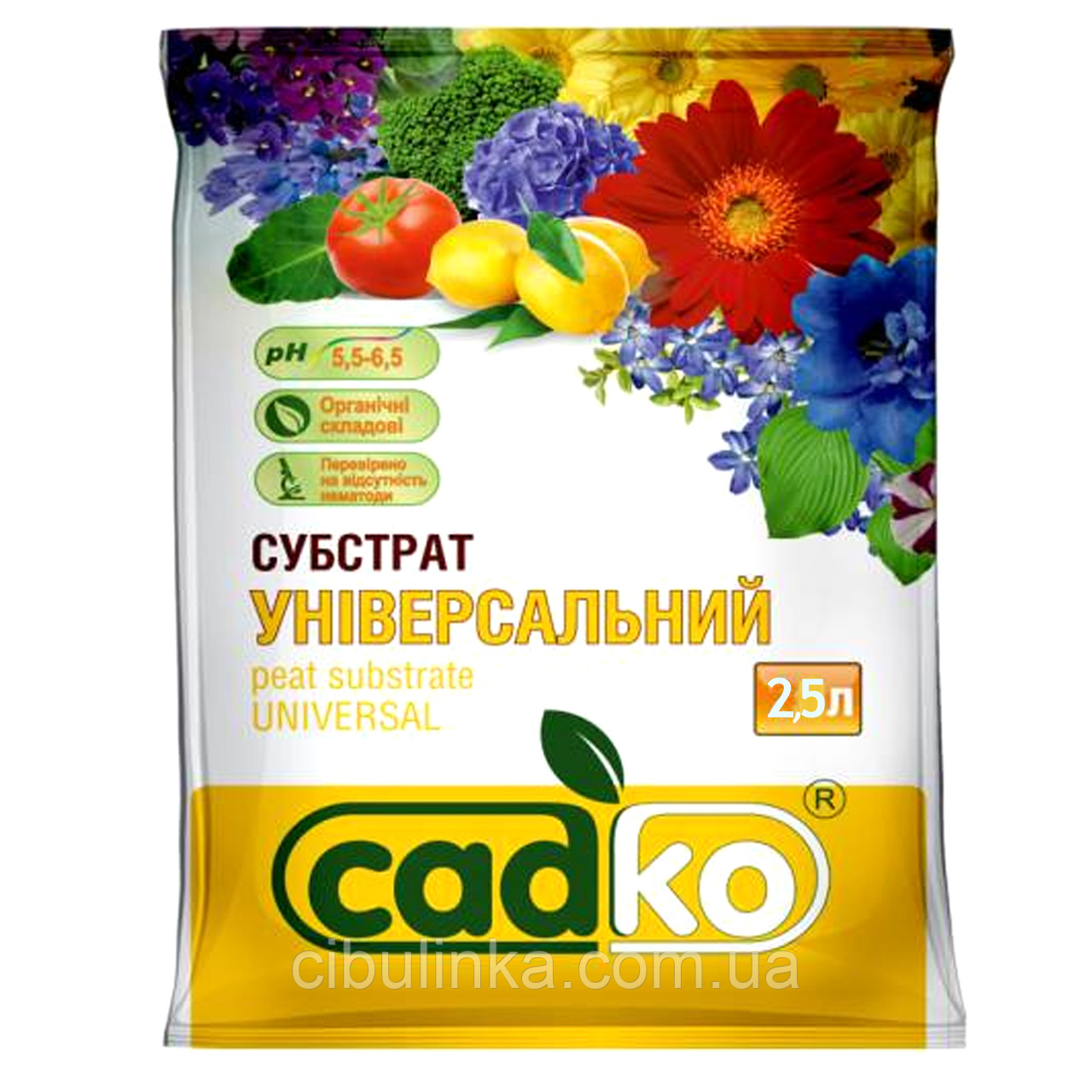 Субстрат Універсальний, Садко, 2.5 л, фото 1