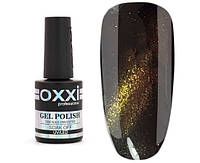 Гель-лак для ногтей Oxxi Professional Magic Cat 5D 10 мл, № 5 коричневый, с зеленым магнитным бликом