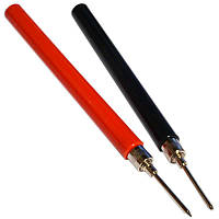 Щуп довгий з гайкою олівець D2mm пара червоний+чорний