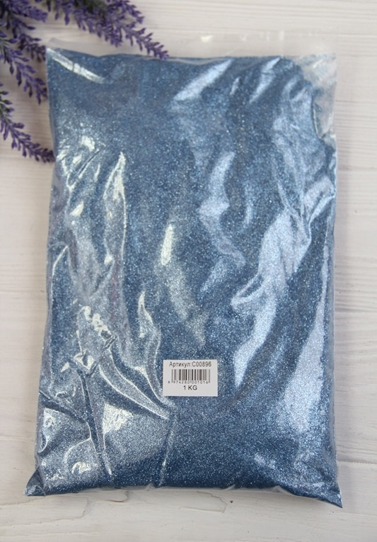 Глітер 1 кг, блакитний