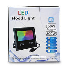 SMART LED ПРОЖЕКТОР 50W IP66 RGB bluetooth з додатком