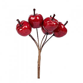 Яблука декоративні Yes! Fun 22 мм, 6 шт./пучок, червоні