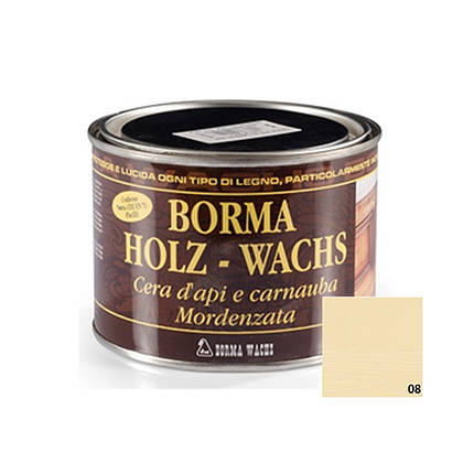 Віск для дерева Borma Wachs Holzwachs Beeswax 08 нейтральний 0.5л, фото 1