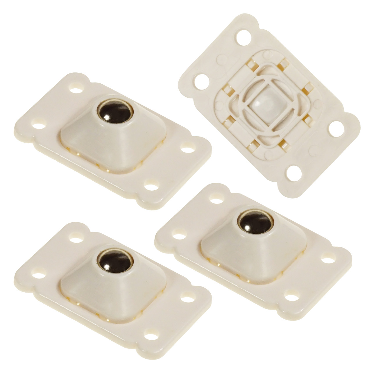 Ролики для меблів Supretto на клейкій основі універсальні (Арт. 7293-0001), фото 1