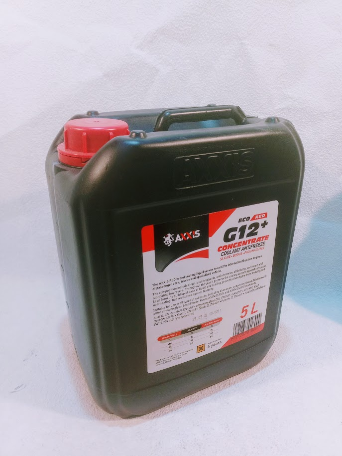 Антифриз концентрат AXXIS ECO-80C RED G12 5л