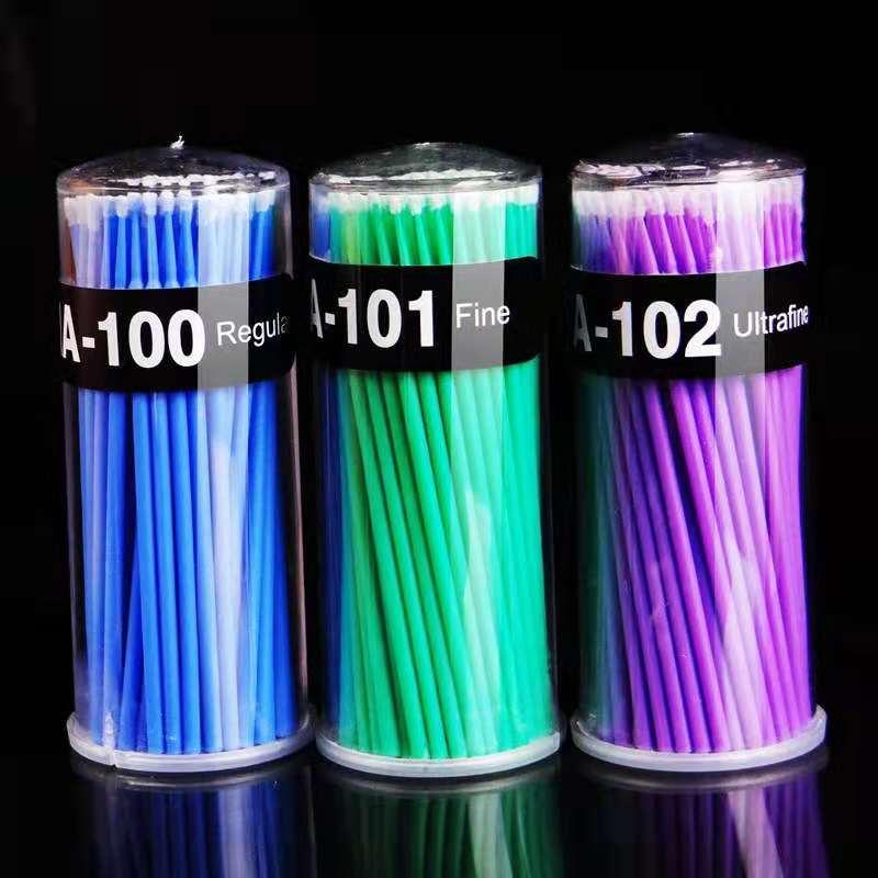 Мікробраші для нарощування та зняття вій, 100 шт., фото 1