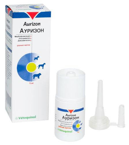 Купить Ауризон (Aurizon) ушные капли для собак, 10 мл, цена 450 ...