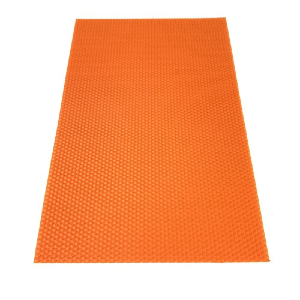 Кольорова вощина для виготовлення свічок, лист 41х26 см, помаранчева