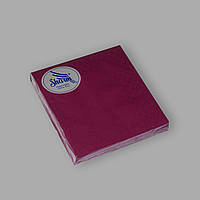 Салфетка бумажная 330*330, 2-х слойная, бордовая, 100 шт.