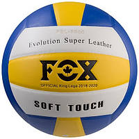 Мяч волейбольный FOX18 желтый/белый/синий.
