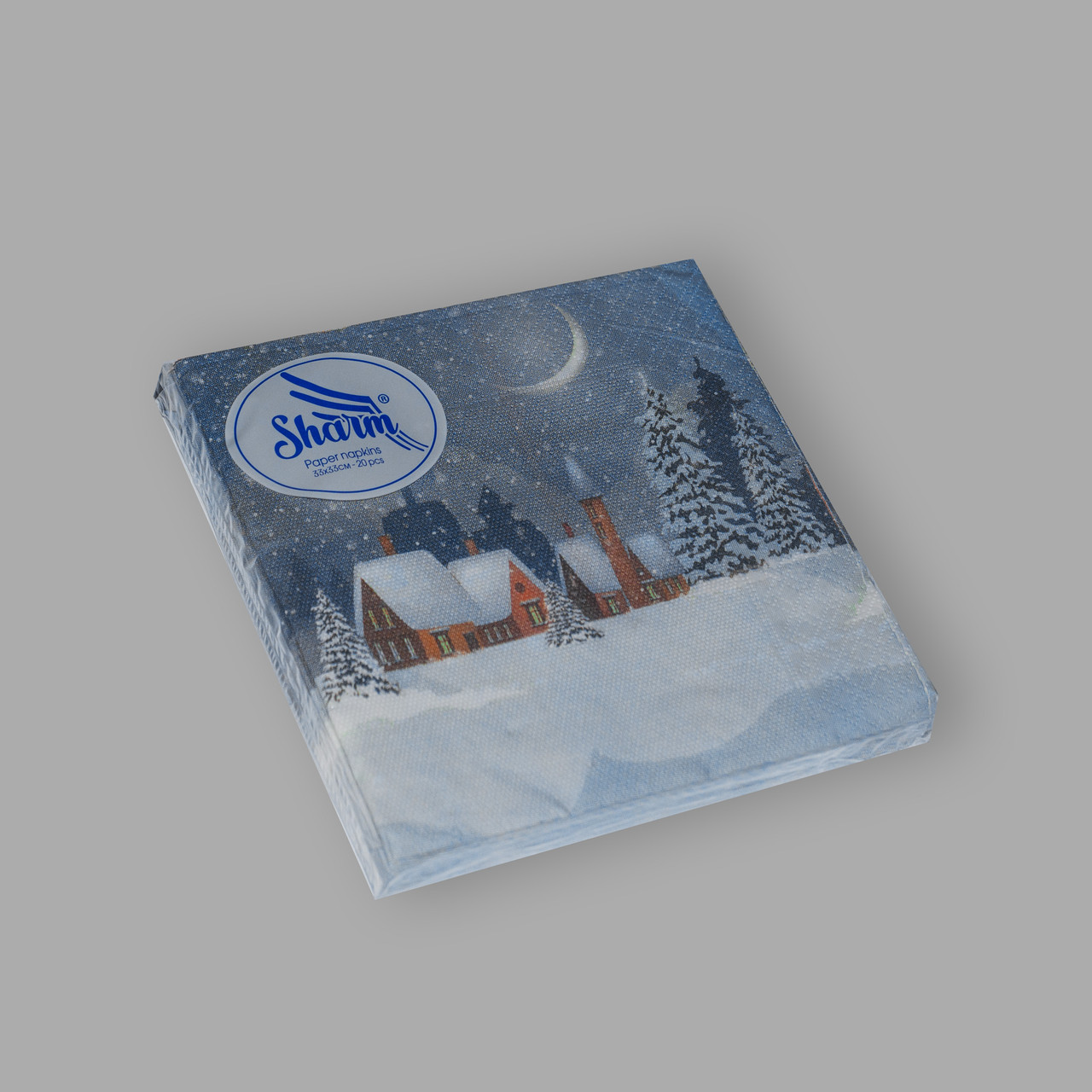 Серветка паперова 330*330, 2-х шарова, "Зимова ніч", 20 шт.