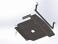 Металевий захист двигуна та КПП Hyundai Sonata (V-2.0 LPI) 2014-2017 рр.