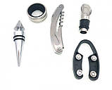 Набор для вина Wine bottle из 5 предметов | Сувенірний набір для вина, фото 7