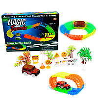 Светящаяся дорога с машинкой Magic Tracks 360, конструктор - гоночный трек для детей (TO)