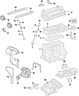 Крышка коленвала Ford Escape 13-16 1.6T BM5Z 6K301-B