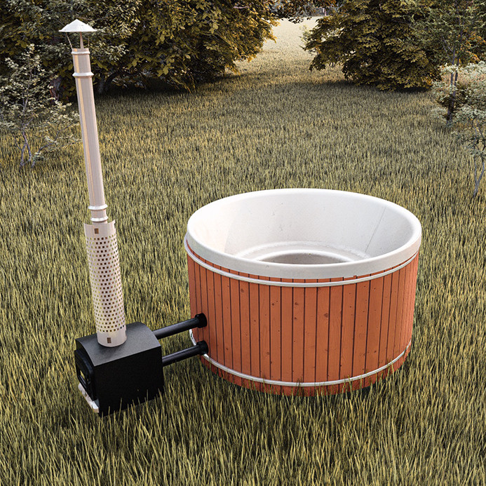 Бочка купель Ofuro "Традиционная" деревянная для бани с внешней ...