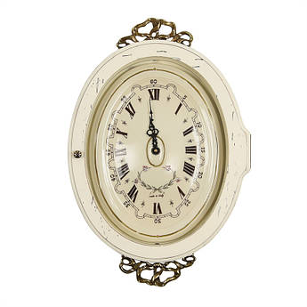 Часы настенные белые в антикварном стиле