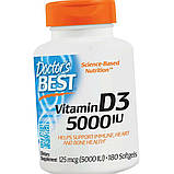 Вітаміни Vitamin D3 5000 IU 180 капсул, фото 8