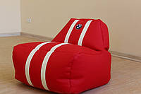 Кресло-мешок для детей красное, кожзам