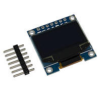 Модуль OLED 128x64 0.96 дюйма, SPI интерфейс 6 pin SSD1306, СИНИЙ