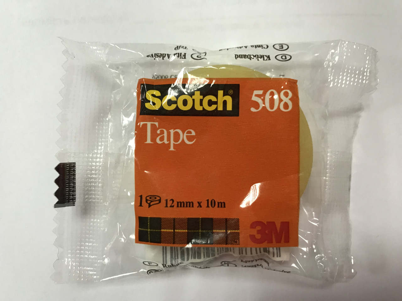 3М Scotch 508 прозора клейка стрічка 12 мм х 10 м