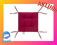 Подушка на стул Цвет лиловый 40х40 см - двухсторонняя Борт 5