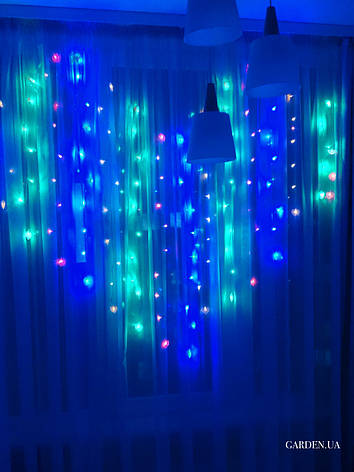 Гірлянда Серце GARDEN 2 м*1.5 м різнокольоровий. Причина уцінки - невеликі подряпини на контролері., фото 1