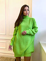 Женское вязаное платье туника оверсайз 42-46 р, фото 3