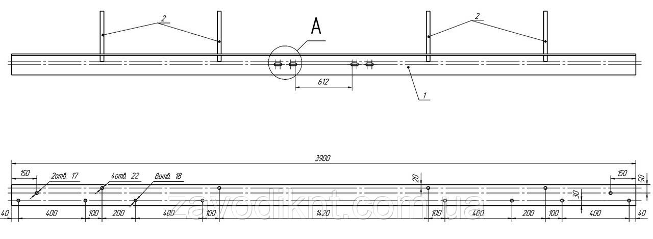 Траверса М8 02-142