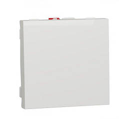 Вимикач 1-клавішний, сх. 1, 10 AX, 250 В, Unica New NU320118 білий