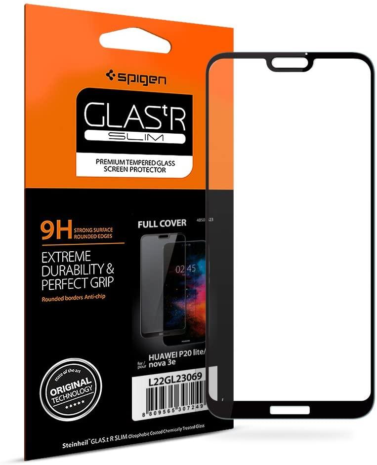 Захисне скло Spigen для Huawei P20 Lite / nova 3e Full Cover, Black (L22GL23069)