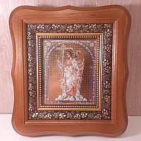 Ікона Ангела Хранителя, лик 15х18 см, в світлому дерев'яному кіоті