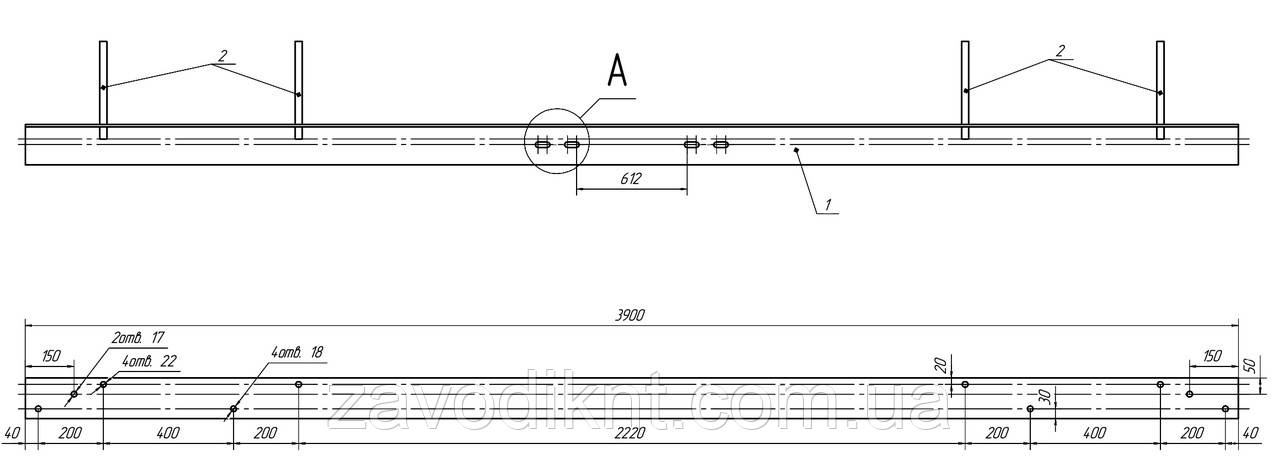 Траверса М9 02-142, фото 1