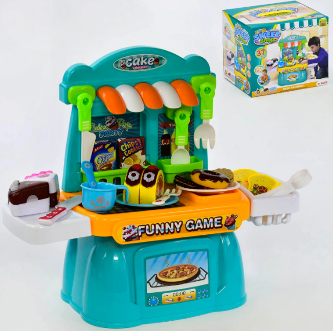 Ігровий набір Магазин солодощів 36778-100 18 продукти на липучках, фото 1