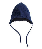 Дитяча шапка на флісі на зав'язках на осінь - зиму на дівчинку Н&М