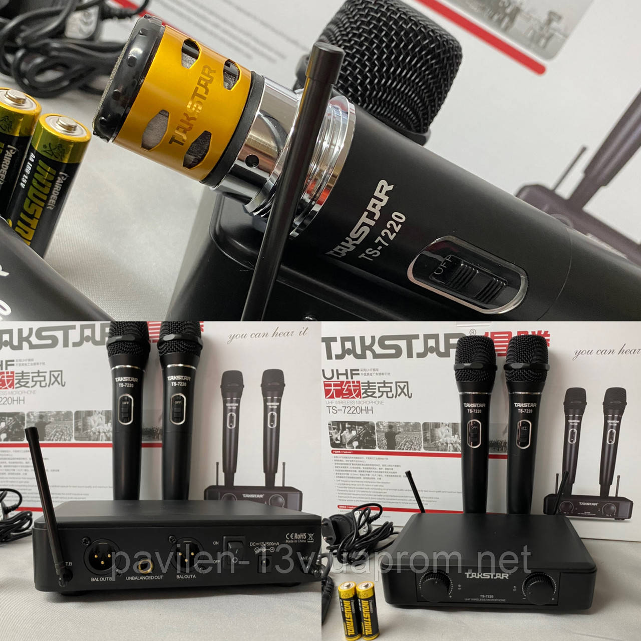 Проф мікрофони Takstar TS-7220HH — Подвійна радіосистема