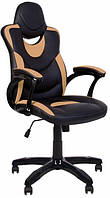 Компьютерное игровое геймерское кресло Госу Gosu Tilt PL-73 Экокожа eco-30/eco-01 черно-бежевый Новый стиль